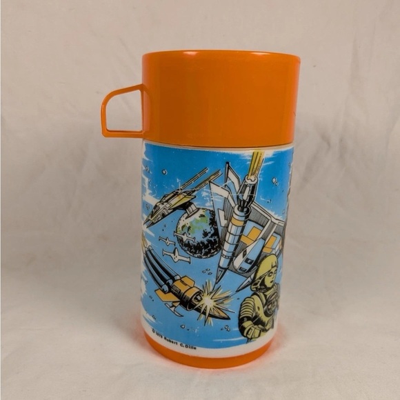 VINTAGE 1979 BUCK ROGERS IN THE 25TH CENTURY CANADIAN ALADDIN LUNCH BOX THERMOS - Picture 6 of 10
